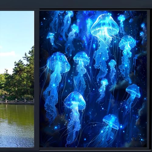 Película adhesiva para ventana con diseño medusa miniatura 6
