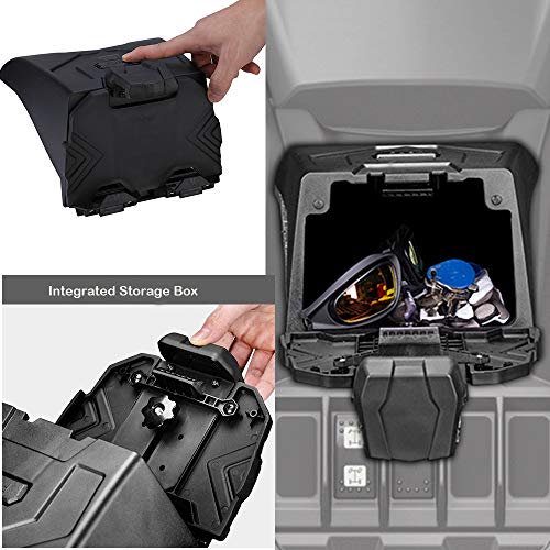 X3 Tablet Holder for 2017-2021 Can Am Maverick X3, ISSYZONE Electronic Device Holder with Integrated Storage - Fits 2017 2018 2019 2020 2021 Can Am Maverick X3 Max