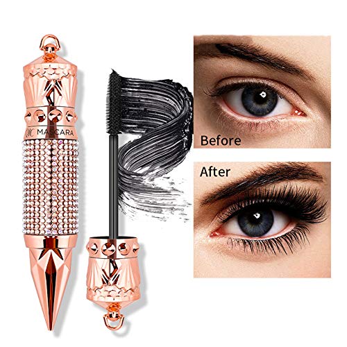 4D Silk Fiber Lash Mascara ,Thicker and Longer, Voluminous Eyelashes,Natural Waterproof Smudge-Proof, No Clumping, No Smudging,Adds Length, Depth and Glamour Effortlessly(Black) - Image 5