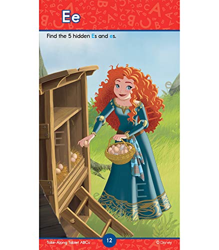Disney Learning Princess Take-Along Tablet: Abcs—Phonics Activity Workbook For Writing And Tracing Letters, Letter And Sound Recognition, Coloring, ... Ages 3+ (64 Pgs) (My Take-Along Tablet) #TOP3