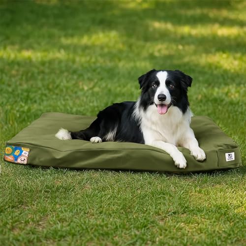 Sytopia 36-Inch Canvas Outdoor Dog Bed, Waterproof &