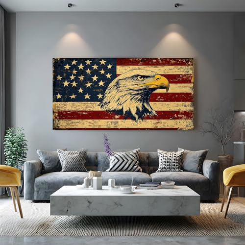Affiches Décoratives pour Maison Aigle et Drapeau USA - 5