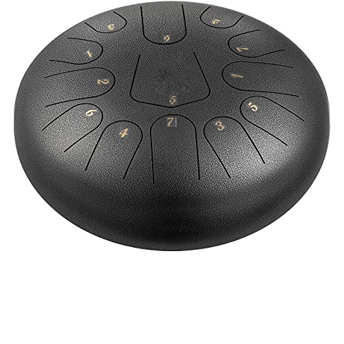 Vevor Han Pan Tambor Con Lengüeta De Acero 13 Notas 12 Pulgadas 30cm Con Bolsa, Púas Negro, Libro, Mazos Vevor Han Pan Tambor Con Lengüeta De Acero 13 Notas 12 Pulgadas 30cm Con Bolsa, Púas Negro, Libro, Mazos