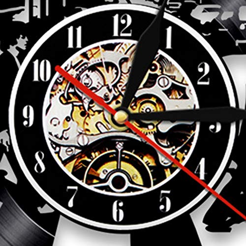 LittleNUM Vinyle Horloge Murale Horloge Murale Creative Mur de Horloge Beatles Horloge Murale Muet Famille Décoration… - Les Beatles, Paul McCartney, John Lennon, RIngo Starr, George Harrison LittleNUM Vinyle Horloge Murale Horloge Murale Creative Mur de Horloge Beatles Horloge Murale Muet Famille Décoration… – Image 4
