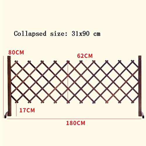 Clôture rétractable en bois extensible pour jardin et animaux - 7