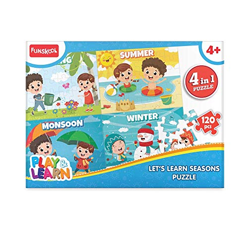 Image of Funskool - Play & Learn Funskool Play & Learn-Seasons,Educational,120 Pieces,Puzzle,for 4 Year Old Kids and Above,Toy