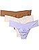Hanky Panky BreatheSoft Natural Rise 3-Pack Thong - Main View