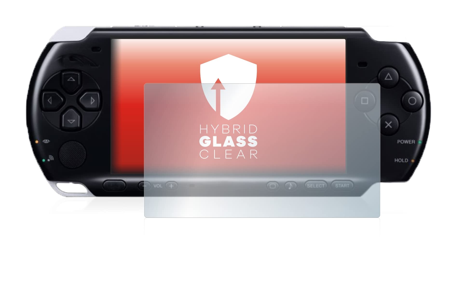 upscreen Lámina Cristales para Sony PSP 3004 | , Transparente Protección Pantalla Made in Germany, 9H Dureza Hybrid Tempered Glass