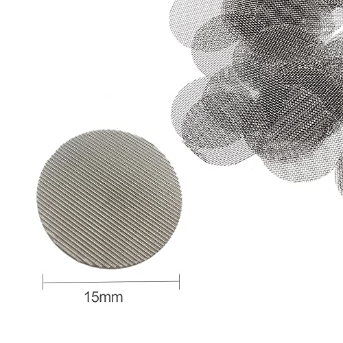 Pfeifensieb,Bong-Siebe 15 mm,Edelstahl Pfeife Screen Filterung,Einlegesiebe grob,Edelstahl Screen Pipe,Screens Rohr… – Bild 4