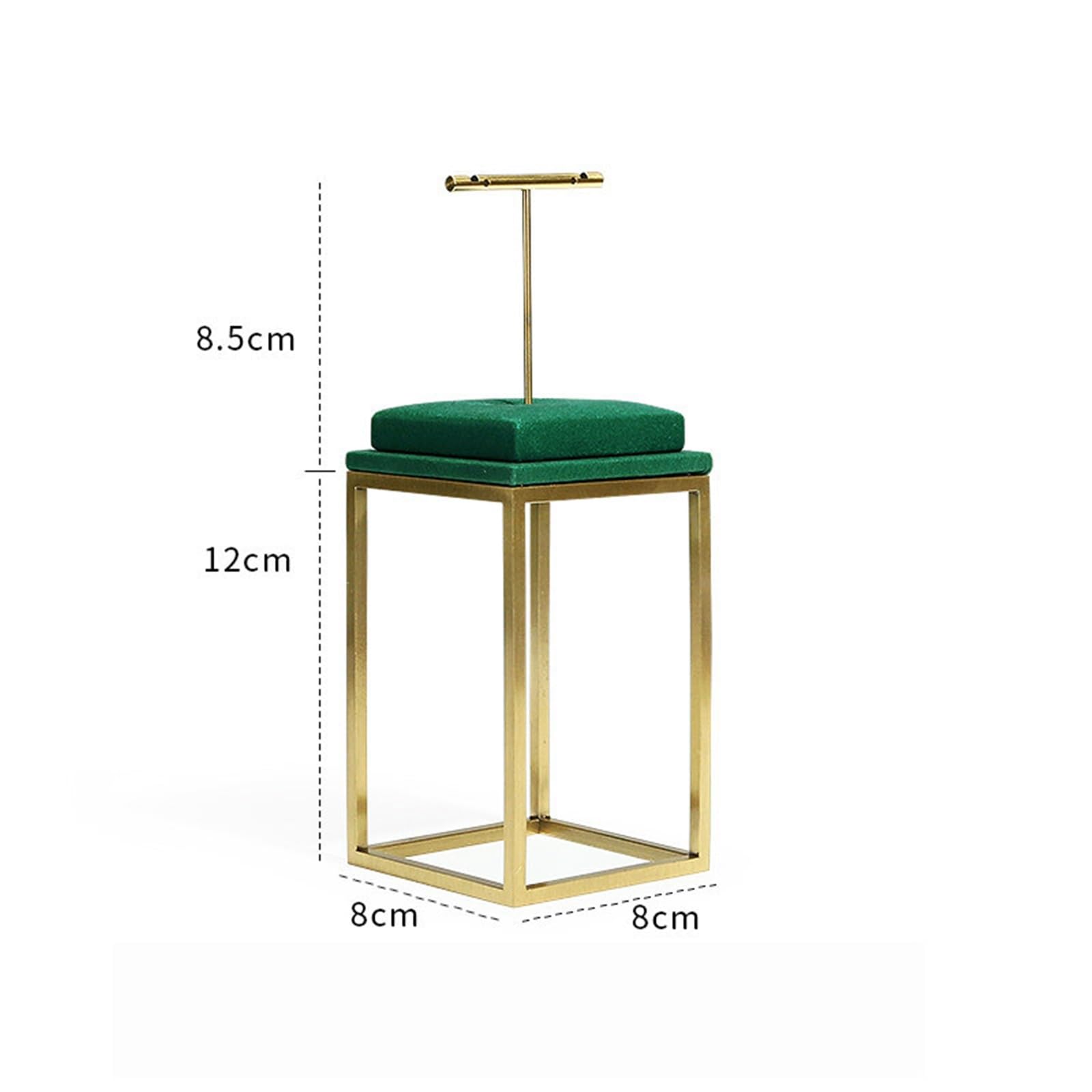 Schmuckhalter Green Suede Jewelry Display Stands Ring Pendant Organizer