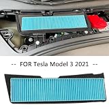 Pasuje do modelu 3 2021 2022 klimatyzator filtr wlotowy części zamienne kratka wlotu powietrza osłona ochronna filtry powietrza klapa filtra kabinowego(External Filter)