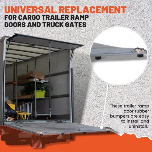 (8Pack) TonGass 2.5” Trailer Ramp Door Bumpers Universal Fit Bumpers