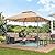 ABCCANOPY Gazebos for Patios 10x10 - Outdoor Steel Frame Gazebo for Lawn Backyard Garden Deck (Beige)