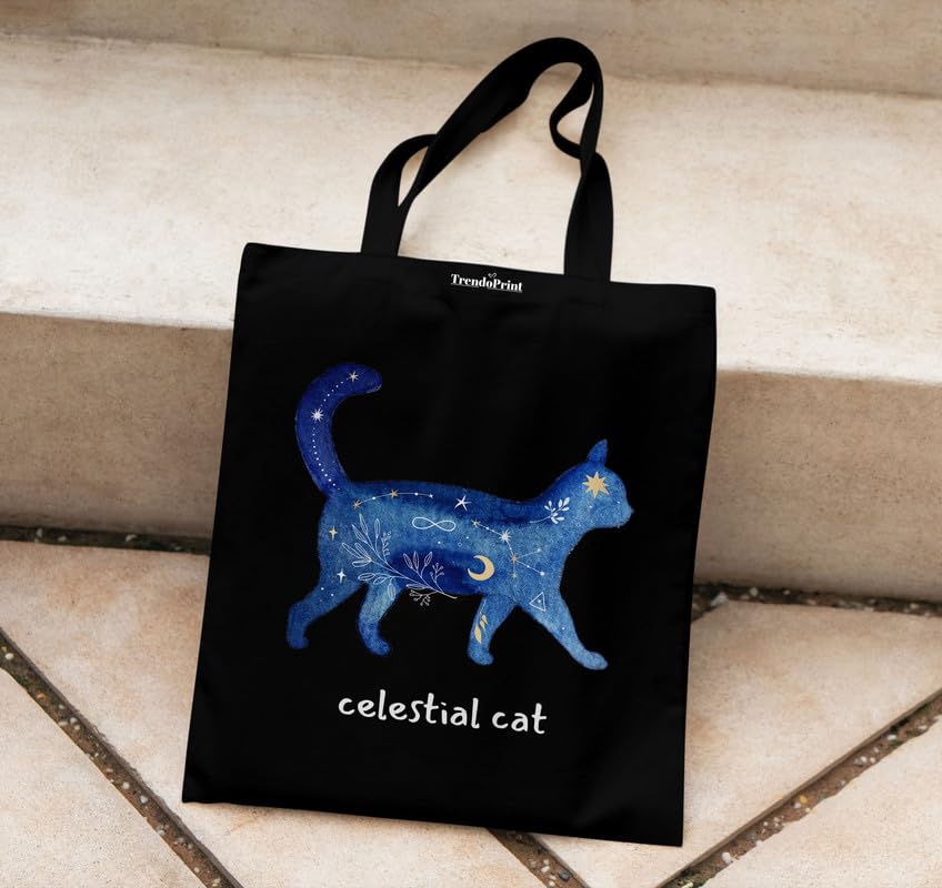 Image of TrendoPrint Reusable Shopping Bag Canvas Tote Bag for Grocery, College, Office & Shoulder Handbag Travel Bag for Men and Women (14x16 inches)