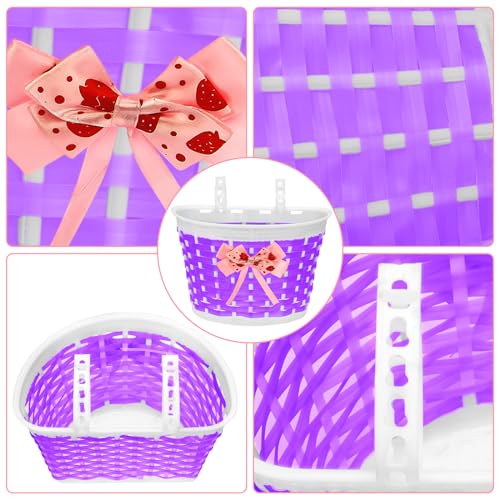 Cesta de bicicleta para niños ideal para paseos divertidos con timbre y pegatinas 2