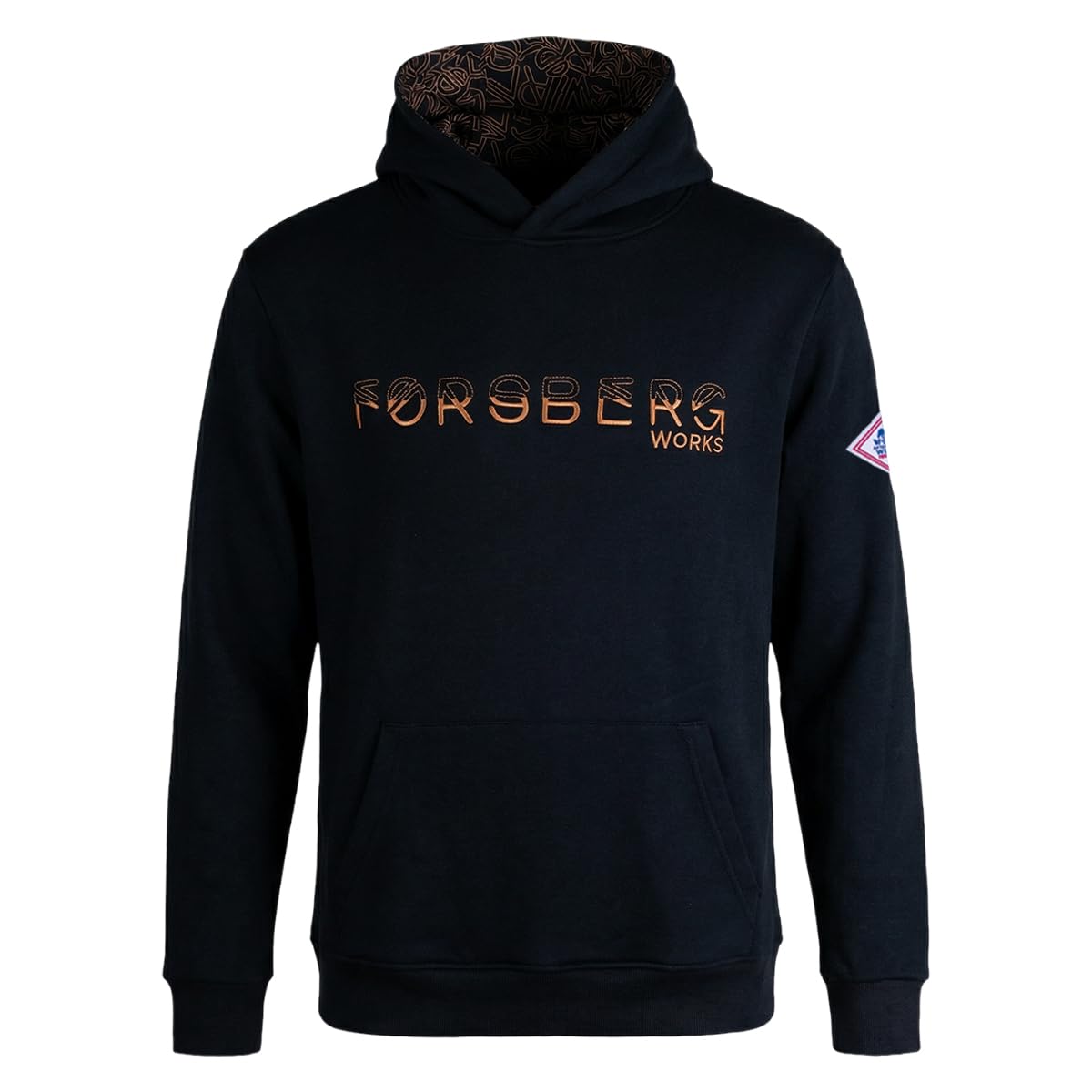 FORSBERG Grunnson Hoodie Herren, Kapuzenpullover aus 100% Baumwolle