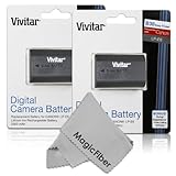 (2 Pack) Vivitar LP-E6 LP-E6N High Capacity 2000mAH Li-ion Batteries for CANON 5D Mark II, 5D Mark III, 5D Mark IV, EOS 6D, 60D, 7D, 7D Mark II, 70D, 80D (Canon LP-E6 Replacement)