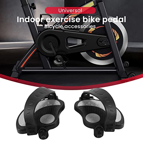 Muuisndjaq Exercise Stationary-Bike-Pedals with Straps - 1 Pair Fitness Bike Pedals Replacement Parts 1/2 - Image 3