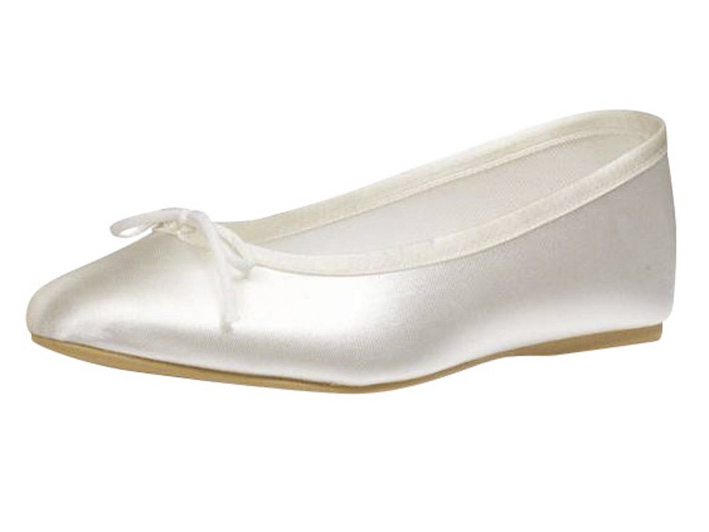 Pure and Precious Ivory Bridal Bridesmaids Flower Girl Pumps Shoes Style Prima
