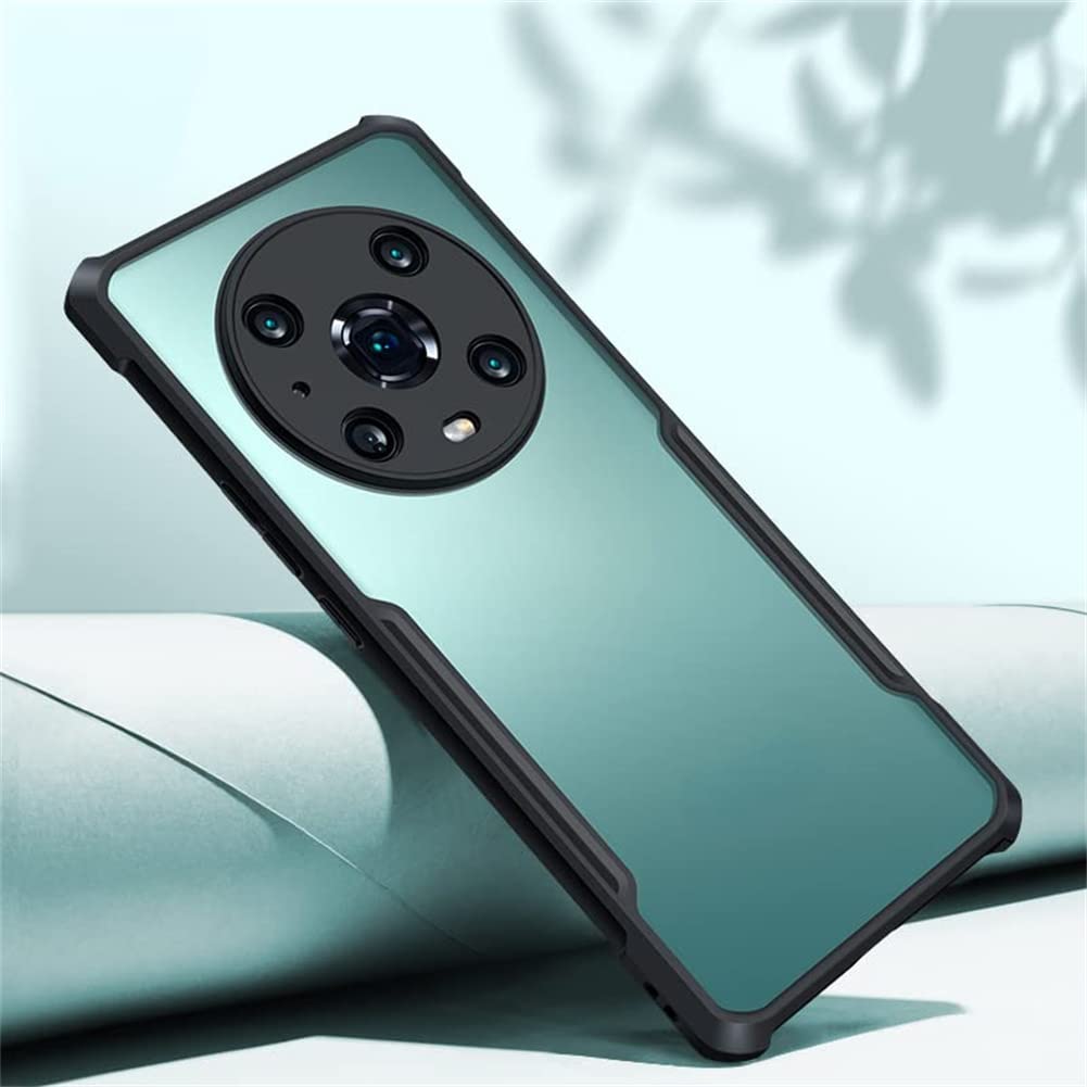 NA Compatible with Honor Magic 4 Pro 5G with Integrated Ca-mera Cover, [Drop Tested] Slim Clear Back with Shockproof Soft TPU Bumper for Magic 4 Pro 5G (Honor Magic 4 Pro, Black)