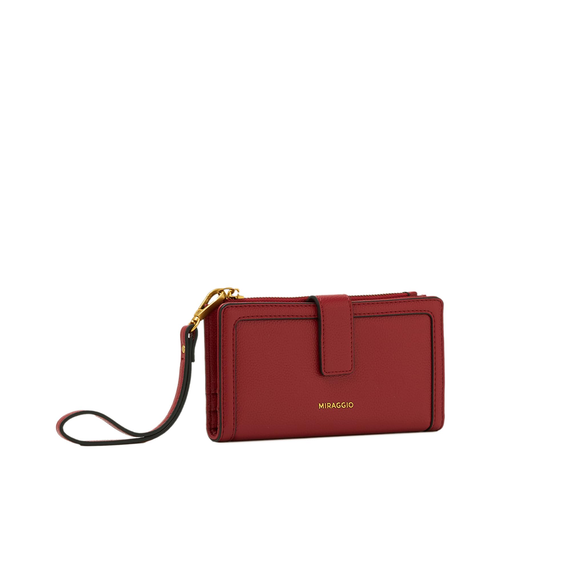 miraggio Trudie Wallet with Detachable Wristlet | One Main Compartments | 8 Card Slots | Women Wallets | Gift Items for Women (Red)-picture-24