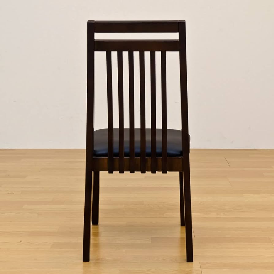 Amazon｜ファミーユダイニングチェアー2脚入 ダークブラウン PVC