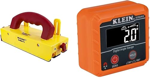 Milescraft Bloque de empuje GrabberPRO + medidor electrónico digital de nivel y ángulo Klein