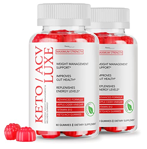 (2 Pack) Keto Luxe ACV Gummies - Advanced And Maximum Strenght KetoLuxe Plus Gummys With Apple Cider Vinegar For Women And Men, KetoLuxeavc, New KetoLuxe AVC As Seen On Good Reviews For 60 Days Supply