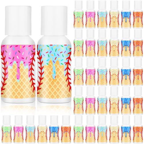 Image of 24 Pcs Travel Size Mini Sunscreen Bulk SPF30+ Ice Cream Drip Party Favors Small Sunscreen Sun Protection Stuff for Birthday Sports Coach Team Coach Team Appreciation Gift, 1 Fl. oz(Drip Baseball)