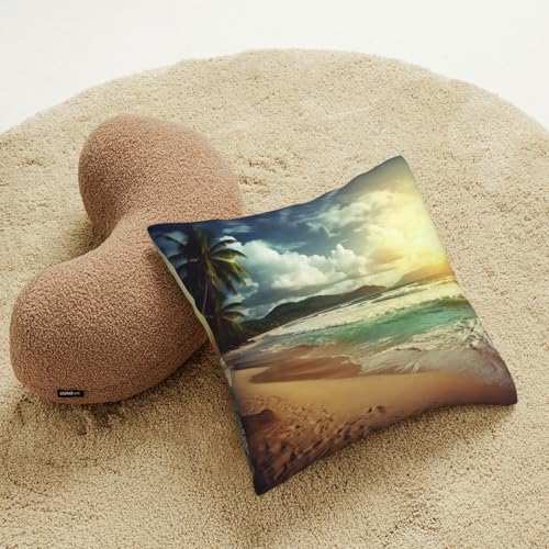 Housse de coussin velours côtelé carrée douce et résistante 50,8 cm - 8