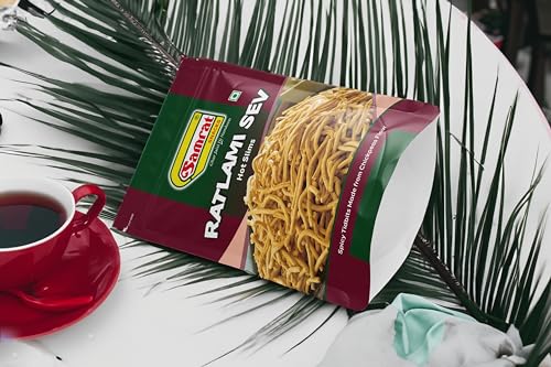 Image of Samrat | Ratlami Sev Bhujia Hot Slims Magic of Spicy & Crispy Taste in Flavorful Namkeen Snacks | Ghar Jaisi Hi Namkeen | (500g)