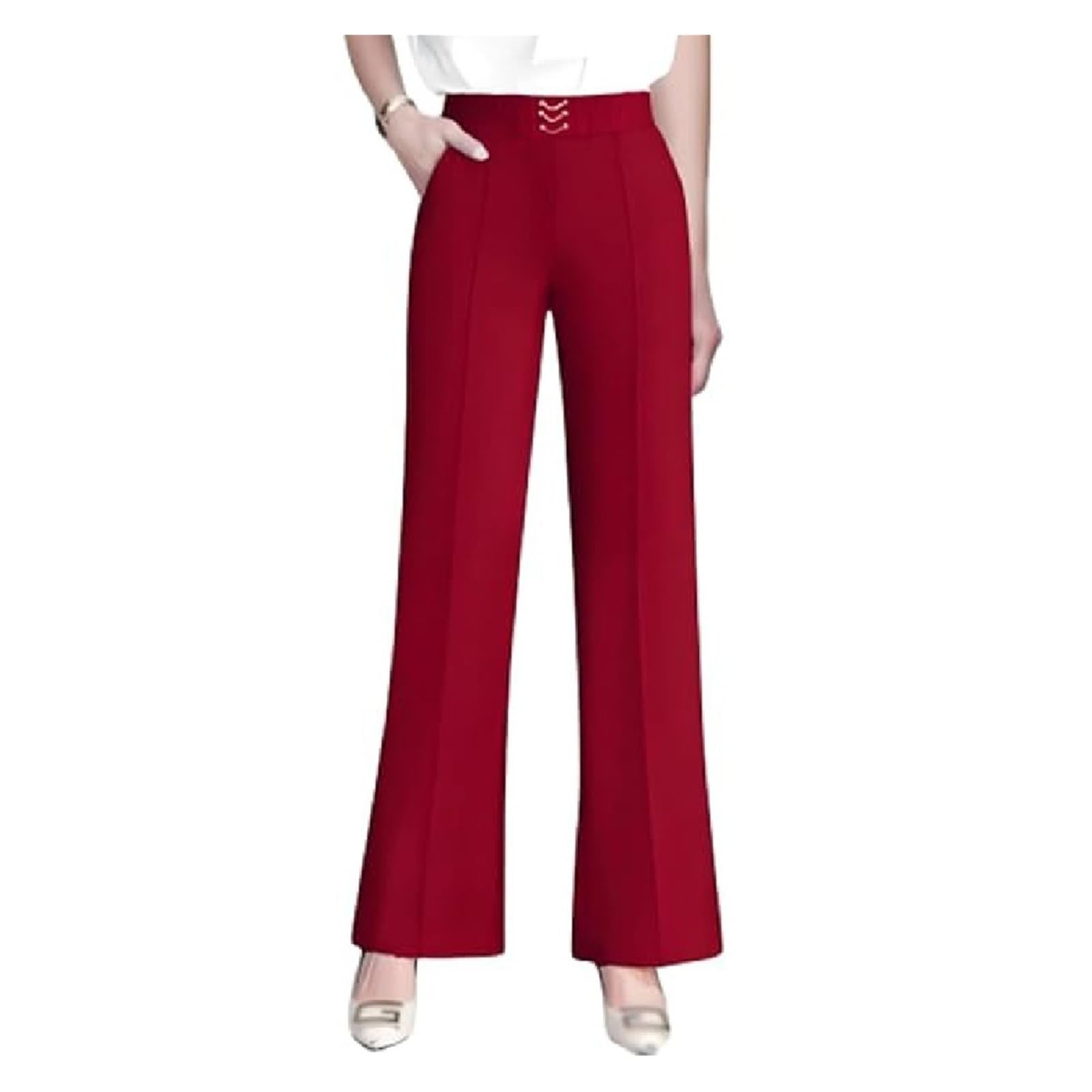 Womens Pants Perfect Drape High-Rise Soft Pull-On Pants