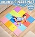 TOYVELT 16-Pack 12x12 Foam Puzzle Floor Mat for Kids - Interlocking EVA Play Mats Multicolor - Non-Slip Educational Flooring for Playroom, Nursery & Play Area
