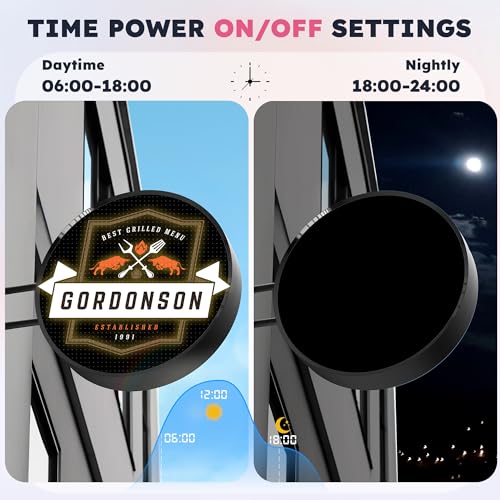 Image of Outdoor LED Digital Round Signage - Wall Mounted P2.5 Digital Store Sign with IP65 Waterproof & 3000 cd /m High Brightness, Circular Display for Retail Store & Commercial Advertising (Single Sided)