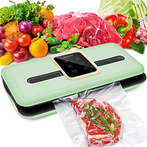 Machine Sous Vide Alimentaire, Unipampa Machine à Sceller sous Vide, Appareil Sous Videuse, Appareil de Mise Sous Vide, pour Aliments Secs et Humides, Fruits et Légumes, avec 5 Sacs sous Vide