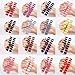 Produktbild 16 Blatt 256Pcs Full Wraps Nagellack Aufkleber, Nagelabziehbilder Aufkleber Nail Art Aufkleber Sterne Und Mondmuster