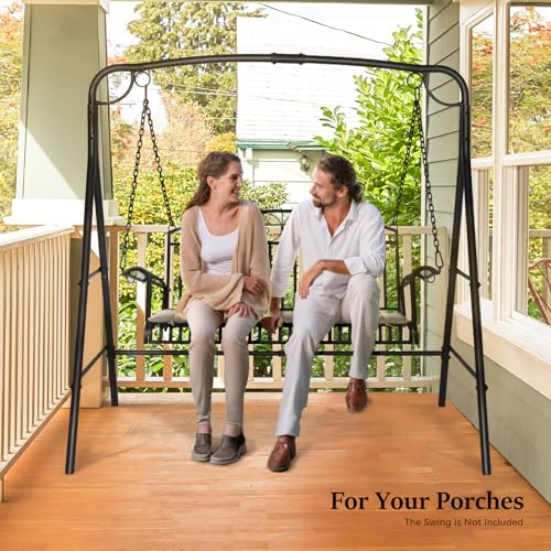Image of VINGLI Heavy Duty Porch Swing Stand, 660 LBS Steel Frame, Antique Bronze