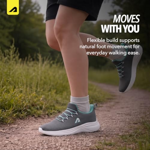 Image of Boldfit Walking Shoes for Women, Breathable Mesh Upper Cushioned Insole & Durable Eva Sole Lightweight, Slip-Resistant Sneakers for Daily Use Walking Shoes for Woman