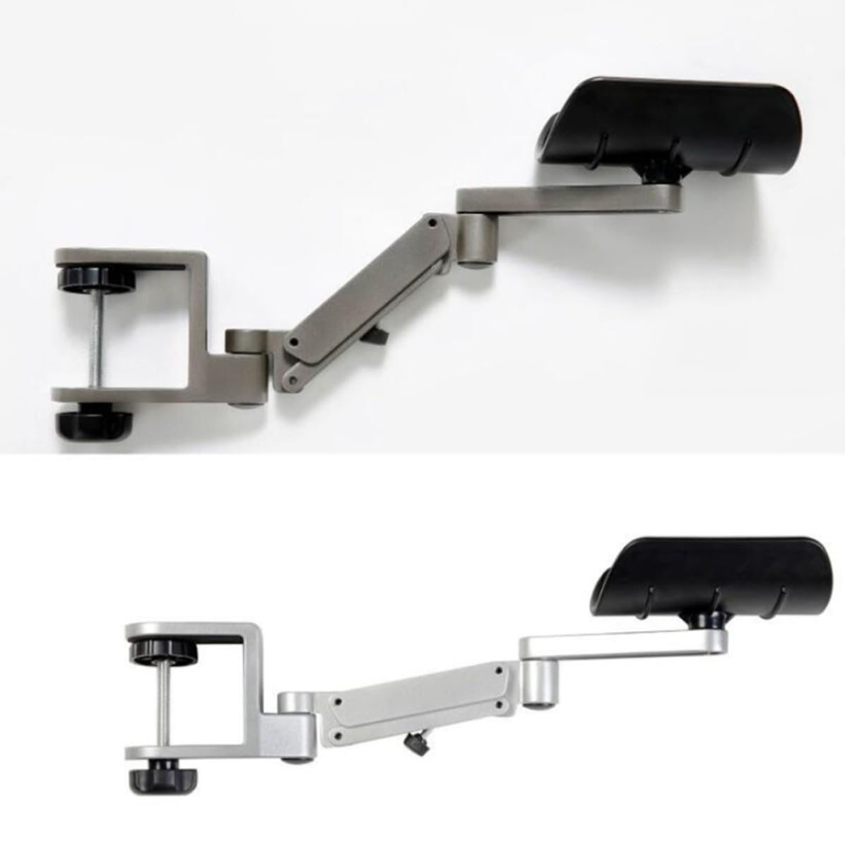 SOIMISS Support de Poignet Ergonomique Aidant à Maintenir une Position Correcte en Alliage D'aluminium Argenté Design Réglable pour Ordinateur Bureau