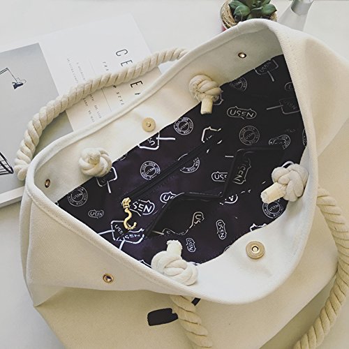 Sac fourre-tout en toile Journées d'été grand format chic - 2