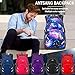 ANTSANG Backpack Bookbag for College Business Travel Fit Laptop 15.6 Inch（Galaxy A）