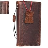 Genuine Leather Case for Apple Iphone 5 5S 5c SE Book Wallet Id soft Holder Cover Credit Cards slots Handmade brown Slim DavisCase