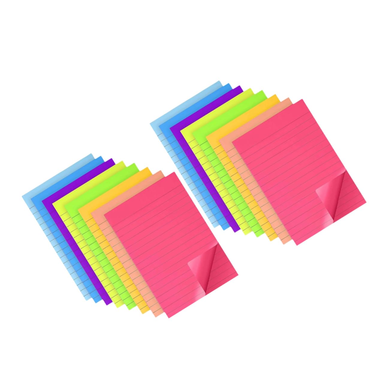 Notas Adhesivas Coloridas Auto-adhesivas De Pequeños Cuadernos De Escritorio Para Oficina y Estudio Para Estudiantes y Profesionales Para Organización y Recordatorios