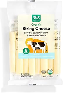 365 by Whole Foods Market Organic Mozzarella String Cheese, 8 OZ