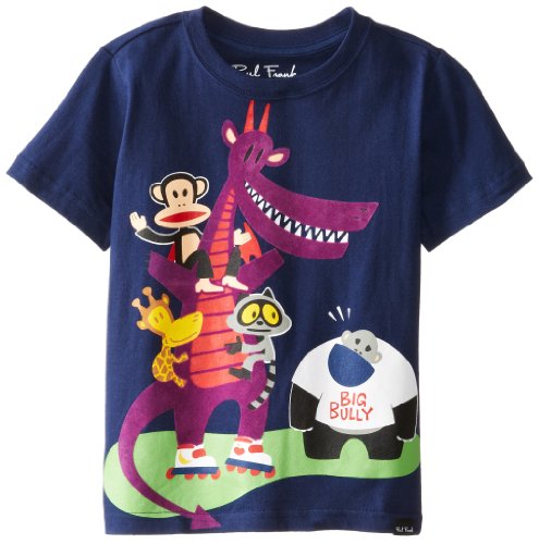 Paul Frank Little Boys' Big Bully T-Shirt, Navy, 5
