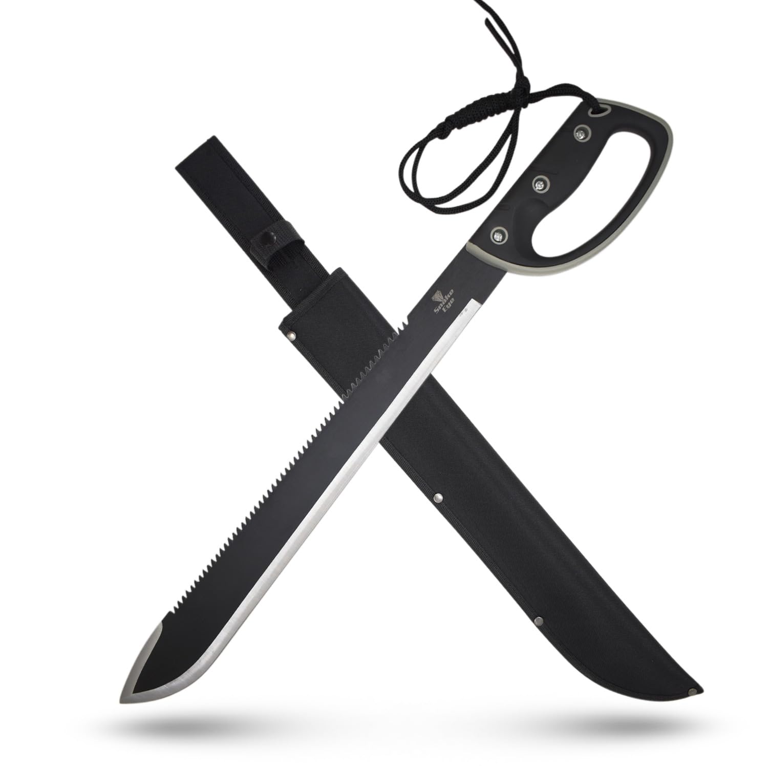 Snake Eye Tactical Full-Tang Fixed Blade Machete w/Sheath Outdoors Hunting Camping Fishing