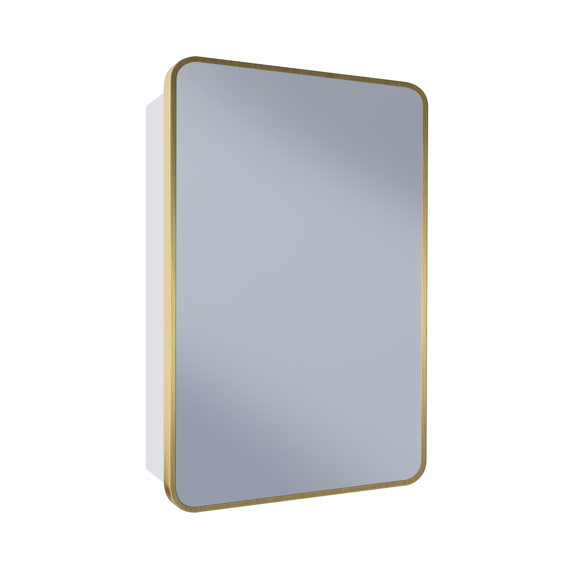 (SIMILAR SIZE)Swiss Madison Pierre 20 x 30 Rectangle Recessed/Wall Mount Medicine Cabinet with Mirror in Brushed Gold