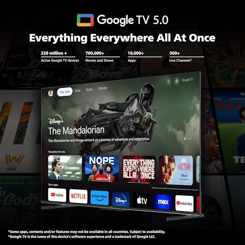 Image of Philips 139 cm (55 inches) 8100 Series 4K Ultra HD Smart QLED Google TV 55PQT8100 /94