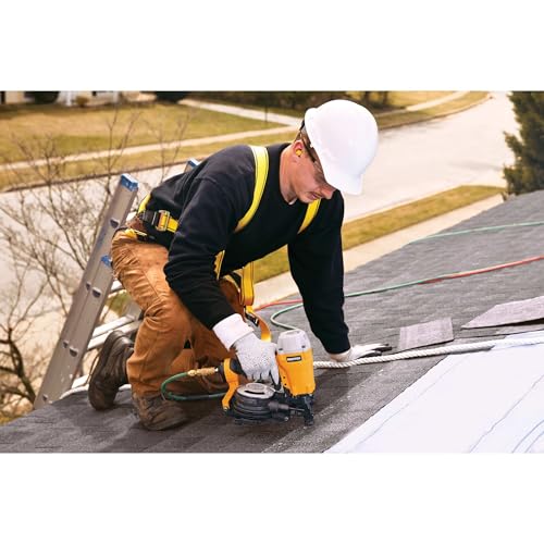 BOSTITCH Roofing Nail Gun, Pneumatic Coil Roofing Nailer, 15-Degree (BRN175A)
