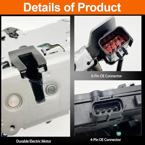 Image of Power Left Sliding Door Lock Actuator Compatible with 2008-2020 Grand Caravan - 2008-2016 Town & Country Rear Driver Side
